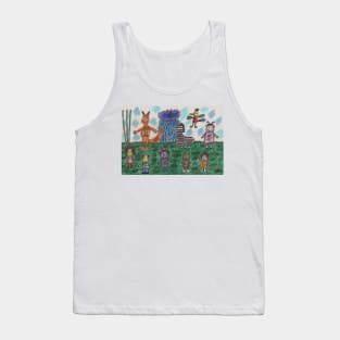 Funny Animals from Childrens Fantasies Tank Top